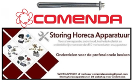 780415022  -Verwarmingselement 9000W 230V L 485mm 3-gatsflens aansluiting M5 pijp ø 10mm VC 3 LA 73mm H 43mm COMENDA