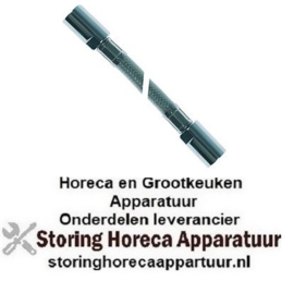 172719123 -Handoucheslang RVS L 1050mm t.max. 90°C met flexibel weefsel werkdruk 10bar