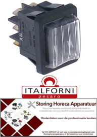 353346190 - Wipschakelaar groen 1NO/1NO 12V voor pizzaoven ITALFORNI