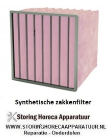 10302506 - Synthetisch zakkenfilter, klasse F7 - IFS85 - B288 X H288  X 360 MM - 4 ZAKKEN