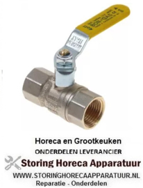 174520286 - Kogelkraan gas recht hendelgreep ingang 1/2" ID uitgang 1/2"