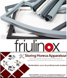 FRIULINOX KOELDEURRUBBERS HORECA KOELKAST EN VRIESKAST 