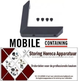 334.95.80005  - Stoothoek zwart 120 mm voor MOBILE CONTAINING