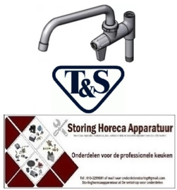 665594175 - Tussenzwenkkraan aansluiting 3/8" NPT uitlooplengte 203mm T&S