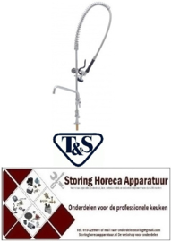 550594004 - Voorspoeldouche met standventiel keramisch bovendeel 1/2" 90° met zwenkventiel