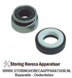 927510703 - Glijring dichting voor schacht ø 13mm schuifring H 13mm hoogte tegenring 5,5mm