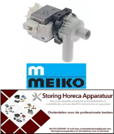 195501510 - Afvoerpomp 200-240V ingang ø 24mm uitgang ø 24mm 50/60Hz voor vaatwasser MEIKO