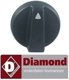647030132 - Knop zwart kippengrill DIAMOND RVG/112-CM