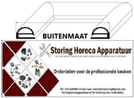 3199043 - Koeldeurrubber L1 320mm L2 415mm met magneet Buitenmaat 4-zijden