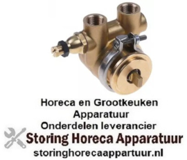 575499153 - Drukverhogings pompkop CB054 FLUID-O-TECH L 62mm 50l/h aansluiting 3/8" GAS met modulator koper