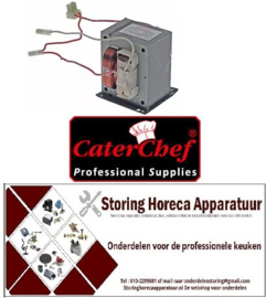 186-ZCE4106-E005- HV-transformator 230V voor magnetron CATERCHEF 688217