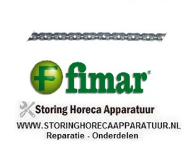 284SL3364 - Ketting DIN/ISO 05 B-1 deling 8mm links 63 interne breedte 3mm wals ø 5mm eenvoudig FIMAR