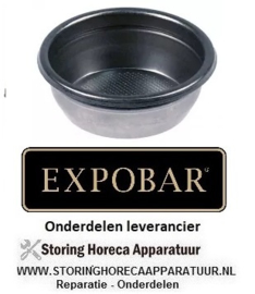 0137.50000.41 - Koffiefilter kopjes 2 hoeveelheid koffie 14 gram koffie - espressomachine EXPOBAR OFFICE 1 GR