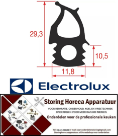 P160900278 - Deurrubber B 480mm L 505mm - 475x450 voor ELECTROLUX buiten steekmaat