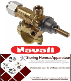 791107908 - Gaskraan AB type A60U gasingang pijpflens ø27mm gasuitgang M16x1,5 (pijp ø 10mm) Nayati