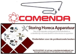 181418836 -Verwarmingselement 2000W 440V L 320mm B 170mm H 23mm draad 1/8" bevestigingsafstand 50mm COMENDA