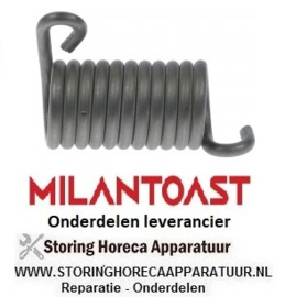 682016261 - Draaiveer ø 23mm L2 10mm draad ø 3,7mm L1 40mm L3 14mm MILANTOAST