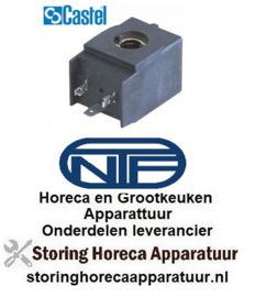 110371041 -Magneetspoel CASTEL 240VAC 8VA 50/60Hz afname ø 11,5mm aansluiting DIN 43650A type HM2 NTF