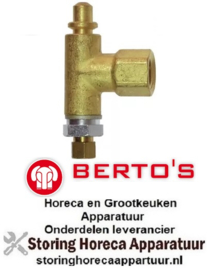 105100998 - Waakvlambranderonderstuk sproeier ø 0,21mm passend voor flessengas BERTOS