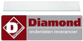 34991610000 - Deurglas L 415mm B 93mm voor pizzaoven DIAMOND TH12/30-C