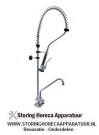 389542244 - Voorspoeldouche met eengatsmengkraan keramisch bovendeel 1/2" 180° met zwenkuitloop
