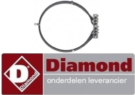 158-C7558-00 - Verwarmingselement 5800W voor heteluchtoven DIAMOND DFV-1011/EKN