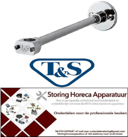485594181 - Wandhouder voor voorspoeldouche koper L 305mm T&S voorspoeldouche