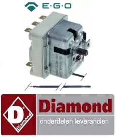 19091310051 - Maximaalthermostaat  560°C 3-polig 20A voeler ø 3,9mm voeler L 228mm pijp ø 870mm DIAMOND GDX