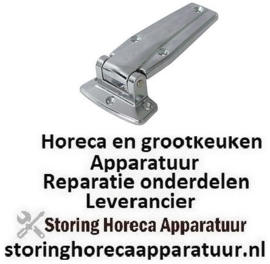 214700595 - Scharnier type 720 overslag 27mm totale hoogte 38,5mm overslag draagcapaciteit 30kg koelcel en vriescel