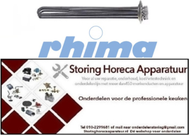 228419040 - Boiler verwarmingselement 6000/6530W 230/240V VC 3 inbouw ø 47,5mm L 375mm B 38mm H 39mm rondflens RHIMA