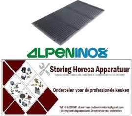 186211034 - Oplegrooster L 340 mm x B 545 mm voor lavasteengrill ALPENINOX