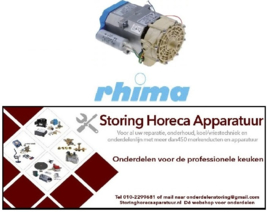 258499095 - Naspoelpomp ingang ø 15mm uitgang ø 14mm type T.33PRS 230V 50Hz fasen 1 0,25kW voor vaatwasser RHIMA
