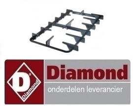 20430500020 - Branderrooster  Links of Rechts voor gasfornuis DIAMOND C5FV6-N