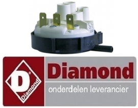 318224010 - Pressostaat drukbereik 110/70mbar voor voorlader vaatwasser DIAMOND D86