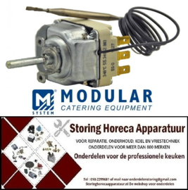 789375614 -Thermostaat t.max. 340°C 3-polig 3NO 16A voeler ø 6mm voeler L 75mm capillaire 870mm  Modular