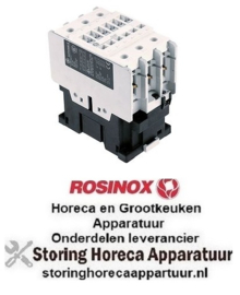 262380267 -Relais AC1 110A 230VAC (AC3/400V) 65A/30kW hoofdcontact 3NO aansluiting schroefaansluiting ROSINOX