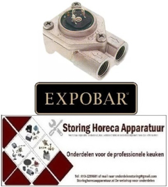 577400004 - Doorstroommeter draad 1/4" RVS met LED stekeraansluiting toegelaten NSF EXPOBAR