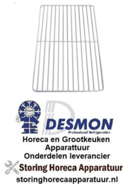 123970125 -Draadrooster GN 1/1 B 325mm D 530mm staal kunststof gecoat dwarsbalken 1 wit DESMON