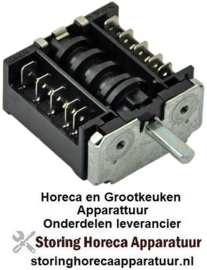 223301282 - Nokkenschakelaar schakelvolgorde 0-1 as ø 6x4,6mm as L 19,5mm 4-polig