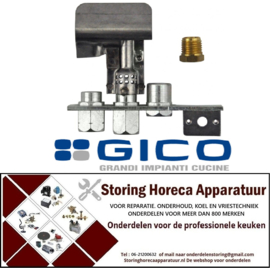 VE146.10.076 - Waakvlambrander 3-vlammig gasaansluiting 6mm GICO