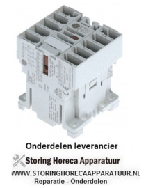 202380237 - Relais AC1 16A 230VAC (AC3/400V) 9A/4kW hoofdcontact 3NO hulpcontact 1NC