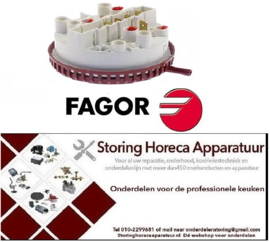 495541296 -Pressostaat 2 drukbereiken drukbereik 28/13 65/50mbar aansluiting 6mm ø 84mm FAGOR
