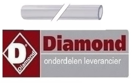 371520935 -PVC slang ID ø 6mm AD ø 9mm L 1m transparant spoeltechniek voor vaatwasser DIAMOND 04d/6s
