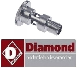 191517445 -Naspoelarmas inbouwpositie boven/onder H 36mm draad M10x1 draad L 9mm  voor vaatwasser DIAMOND dfs7/6
