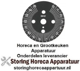 SYMBOOLSCHIJF VOOR KNOP  HORECA EN GROOTKEUKEN APPARATUUR REPARATIE ONDERDELEN