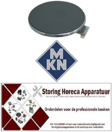 H628490014 - Kookplaat ROND ø 180mm 1500W 230V voor MKN