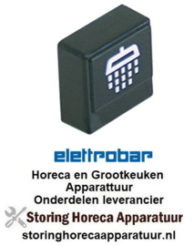 185345611 -Druktaster grootte 23x23mm zwart naspoeling Elettrobar