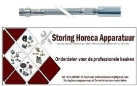 212719112 -Hand Doucheslang RVS L 1200mm t.max. 90°C met flexibel weefsel werkdruk 10bar