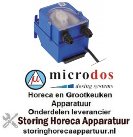 673361618 - Doseerapparaat MICRODOS frequentieregeling 3l/h 230 VAC wasmiddel slang ø 4x6mm slang Santoprene