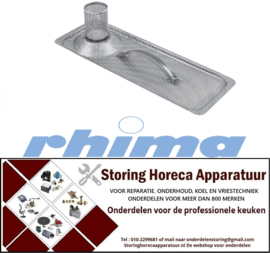 510510002 - Vuilfilter RVS voor vaatwasser RHIMA